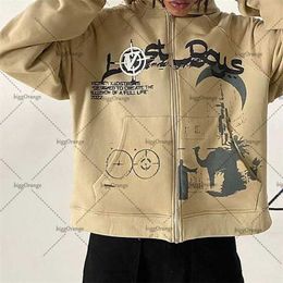 Dames Hoodies Sweatshirts Amerikaanse Vintage Y2K Print Hoodie Dames Los Casual Harajuku Straat 90s Stijl Top Sweatshirt Dames Tienerkleding 220926