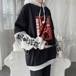 Sweats à capuche pour femmes Anime Demon Slayer Giyuu Tomioka sweat à capuche pour homme Kimetsu no Yaiba grande taille Streetwear décontracté à manches longues hommes sweats d'hiver