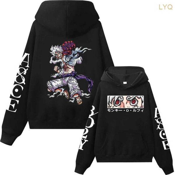 Sweats à capuche pour femmes Sweats à capuche Anime Luffy Sweats à capuche Harajuku Hip Hop Homme Femme Streetwear Grande taille Sweat à capuche Automne Hiver Harajuku Sweat à capuche à manches longues