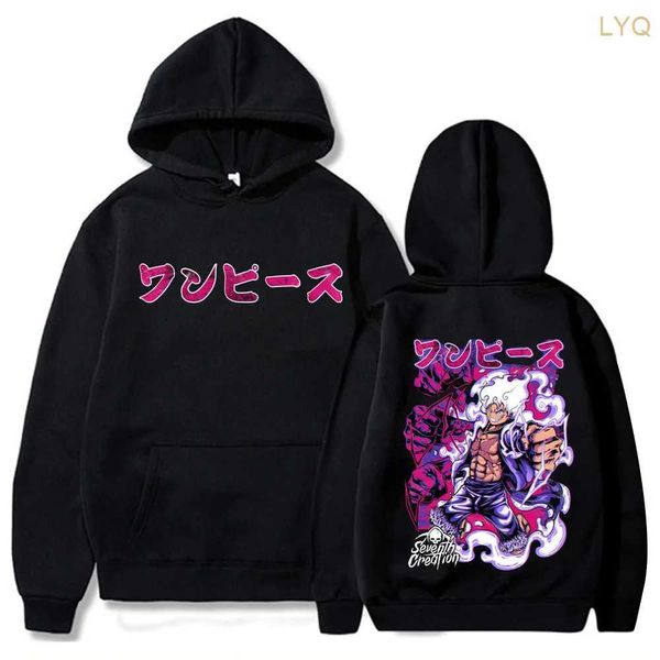 Sweats à capuche pour femmes Sweatshirts Anime One Piece Luffy Sweat à capuche Homme Femme Hip Hop Harajuku Hauts Pullover Sweat Grande Taille Sweat à capuche Automne Hiver Sweat à capuche polaire