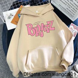 Sweats à capuche pour femmes Sweats Bratz tter sweat à capuche imprimé Automne hiver Sweat unisexe hommes et femmes Casual étudiant Mode Sweat à capuche Long Seve 0407H23