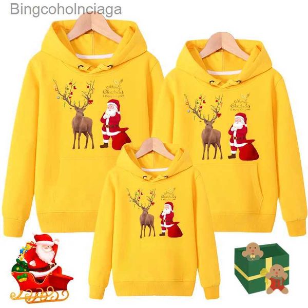 Sudaderas con capucha para mujer Sudaderas Navidad Familia Madre Padre Hija Hijo Suéteres Conjunto Mamá y yo Ropa a juego Niños Bebé Niño Niña SudaderaL231011