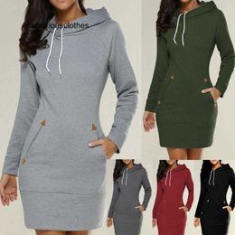 Hoodies voor dames Sweatshirts Corduroy Tuniek Hoodies Jurk Dames Vrijetijdskleding Extra lange hoodie Effen capuchon Elegant sweatshirt 3xl Grote maat hoodies Dames trainingspakken