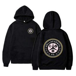 Sweats à capuche pour femmes Sweats Sweats Dellafuente Print Hoodies Men / Femmes Hip Hop Swetshirts grunge Ulzzang Sweat à capuche coréen Y2K Unisexe Streetwear Automne Tops 240413