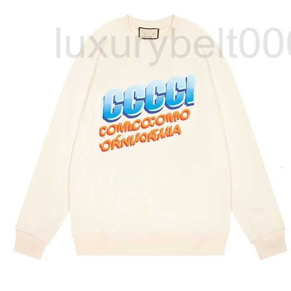 Sweats à capuche pour femmes Sweatshirts Designer 22 Luxe FW Bleu Orange Lettre Pull imprimé Manches longues Hommes et femmes Automne Manteaux d'hiver ML8N