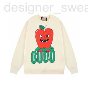 Sweats à capuche pour femmes Sweatshirts Designer La version correcte de la série vérifiée de motifs de radis de fruits d'automne et d'hiver 2022 est la même pour les hommes femmes DERE