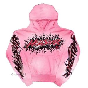 Sweats à capuche pour femmes Sweatshirts Designer Femmes Sweat-shirt à capuche Zip Up Top Qualité Hellstar Hip Hop Bet Graphic Print Rose surdimensionné capuche hommes J1TC