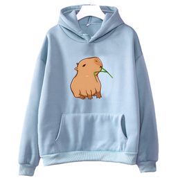 Sweats à capuche pour femmes Sweats Capybara drôle Sweat à capuche imprimé Femmes Hommes Kawaii Cartoon Tops Sweat pour filles Mode unisexe Harajuku Pulls à capuche graphiques 230731