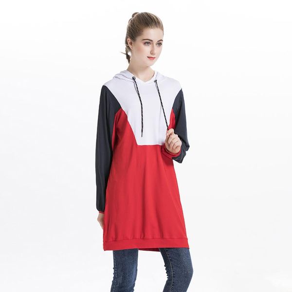 Sudaderas con capucha para mujer, conjunto de chándal doble, ropa deportiva islámica para mujer, abrigo, vestido musulmán, traje deportivo Hijab, chaquetas