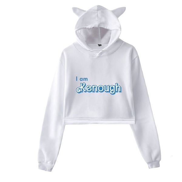 Sweats à capuche pour femmes Sweatshirts I Am Kenough Sweat à capuche Chat Oreille Filles Manches longues Unique Tops Casual Mode Pull Vêtements 230822