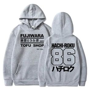 Sweats à capuche féminine Sweats Sweats Initial D Manga Hachiroku Shift Drift Men Hoodie Takumi Fujiwara Tofu Shop Livilar