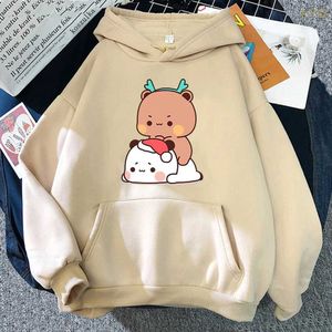 Hoodies voor dames sweatshirts kawaii bubu dudu hoodie dames esthetische grafische kerst grappige hoodies unisex hoodies harajuku cartoon plus size pullover