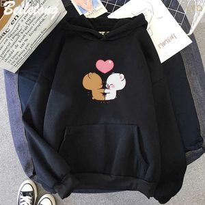 Sweats à capuche pour femmes Sweats Sweats Kawaii Milk et Mocha Imprimé HOMMES HOMMES FEMMES FEMMES PLUS TIGHIN