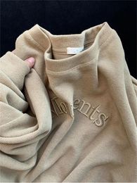 Hoodies das mulheres moletom manga longa estilo coreano outono feminino casual sweatshit moda feminina em torno do pescoço solto carta impressão harajuku 230920