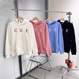 Sweats à capuche pour femmes Sweat-shirts à capuche pour hommes et femmes Automne Designer Pull Hip Hop Lettre Imprimer Bleu Tops Étiquettes Vêtements d'impression brodés