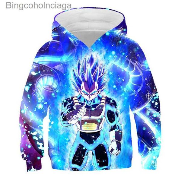 Sweats à capuche pour femmes Sweatshirts Nouveau Dragon-Ball Anime Imprimer Sweat à capuche Garçons Mode Vêtements à capuche Enfants Dessin animé Top pour 4 6 8 10 ans Enfants Anniversaire WearL231011