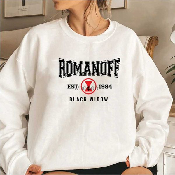 Sweats à capuche pour femmes Sweatshirts Romanoff 1984 Sweat Natasha Superhero Femmes Crewneck Pulls à manches longues Streetwear Tops YQ230928