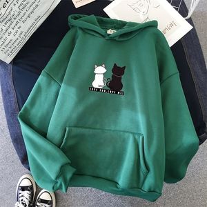 Sweats à capuche pour femmes Sweatshirts Streetwear vestes à capuche femmes sweat automne printemps à manches longues Harajuku mignon chat imprimé femme pull décontracté sudadera mujer 221007