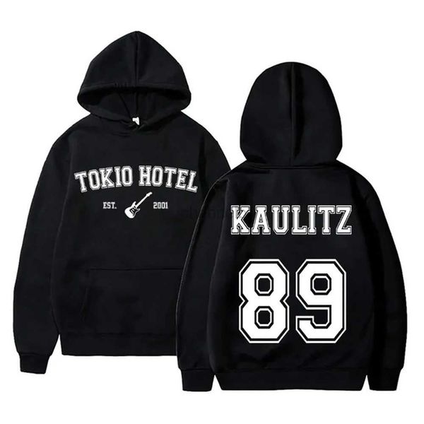 Sudaderas con capucha para mujeres sudaderas tokio hotel sudaderas kaulitz 89 sudadera con capucha kaulitz sudadera estampada y2k streetwear tokio hotel sudaderas de la banda de rock 240413