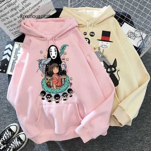 Sweats à capuche pour femmes Sweatshirts Totoro Anime Sweat à capuche surdimensionné Grande taille Vêtements Vêtements Femmes Sweetshirts Spirited Away Haut à manches longues Sweat à capuche graphique