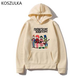 Dames hoodies sweatshirts winter arctische apen geluidsgolf geprinte fleece lange mouw pullovers vrouwelijk hiphop skateboard 2021 herfst