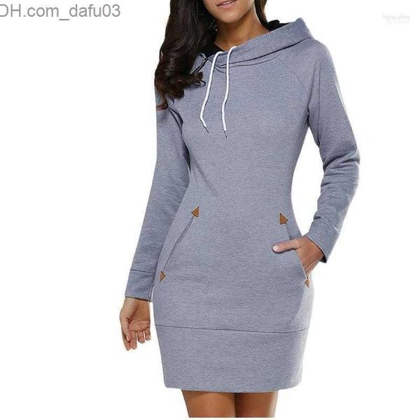 Sudaderas con capucha de las mujeres Sudaderas con capucha de invierno Cremallera Sudadera con capucha negra Sudaderas con capucha de las mujeres Sudaderas con capucha Vestido largo Sudadera de manga Sudor Femme11 Z230725