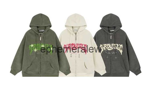 Sweats à capuche pour femmes Sweatshirts Femme Sweat à capuche Y2k American Vintage Stars Corduroy Cardigan Veste Hommes et Ins Tide Street Wind Capuche Kpopephemeralew