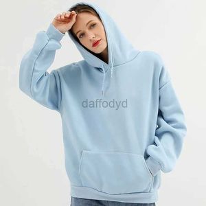 Sweats à capuche pour femmes Sweat-shirts Femmes Velours avec poches lâches Sweat-shirt de style européen Pulls féminins 8 couleurs S-3XL Printemps Automne Nouveau 2021 24328