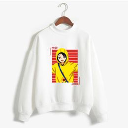 Hoodies voor dames sweatshirts verwonderen ei -prioriteit ohto ai dames pullover gedrukt janpan anime grafische tops harajuku mode sweatshirt carto