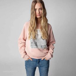 Sweats à capuche pour femmes Sweatshirts Yiciya Nouvelles femmes Zv Marque Lettre Designer Mode Streetwear Col rond Pull Femme Pull décontracté Hauts de luxe