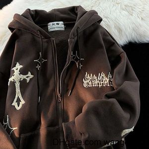 Hoodies voor dames sweatshirts zip omhoog hoodie y2k sketon vrouw goth sweatshirt sport jas pullover gothic long seve oversized hoodie jack coup tops 2022 0407H23