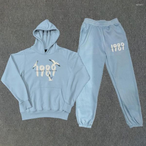 Sweats à capuche pour femmes Taylor Print Pigeon The Eras Tour Hommes Sweat à capuche Pantalon de survêtement Midnight Album Swift Survêtement Sportswear Femme 2 pièces