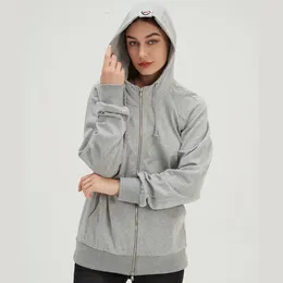 Dameshoodies UrGarding Block EMF Hoge bescherming Anti-stralingsafscherming Zilvervezel hoodie / Kleur grijs