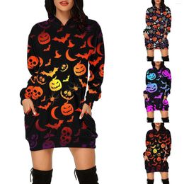 Women's Hoodies Vestido de manga larga con capucha para mujer kleur liso su ter suelto sudadera y bolsillos