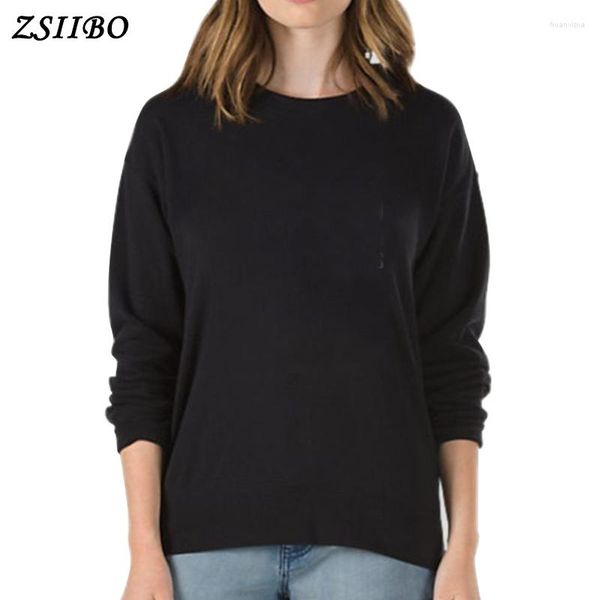 Sudaderas con capucha para mujer, venta al por mayor, jersey bonito de M-XL para mujer, 9 colores, abrigo de otoño 2023, sudadera de punto grueso de lana holgada para invierno para mujer