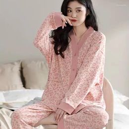 Sweats à capuche pour femmes Femmes Coton Maternité Grossesse Pyjamas Ensemble Femelle Allaitement Confinement Vêtements Costume Enceinte Vêtements De Nuit Pijama Quatre