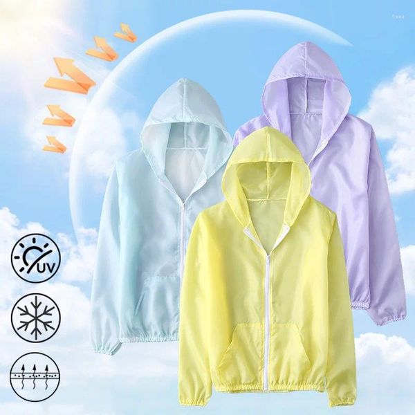 Sweats à capuche pour femmes Femmes Sweat-shirt à séchage rapide Manteau à capuche Protection solaire Tops Chemise Été Anti UV Crème solaire Vestes de camping ultra-minces
