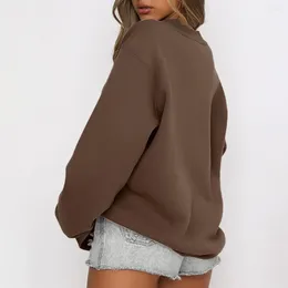 Dameshoodies Dames Sweatshirt Gezellig Stijlvol Dames Zacht Lichtgewicht Voor Herfst Winter Elastische manchet