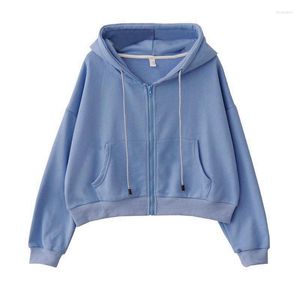 Vrouwen Hoodies Vrouwen Vintage Harajuku Zip Up Hoodie Cropped Sweatshirt Met Capuchon Herfst Kawaii Esthetische Casual Y2k Streetwear Koreaanse Kleding
