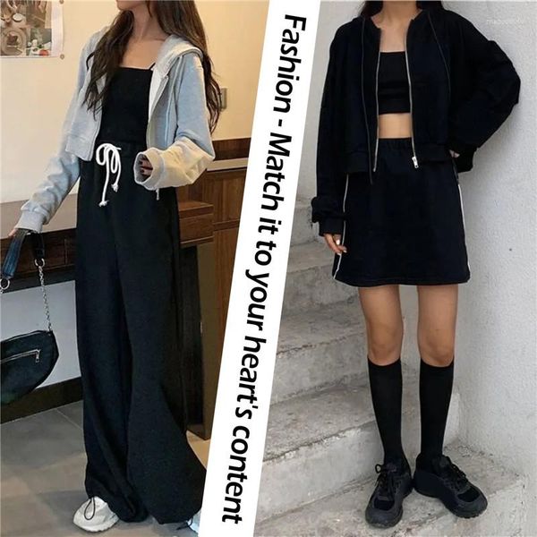 Sweats à capuche pour femmes Femmes Zip Up Mince Sweat-shirts à manches longues Automne Hiver Vestes Manteau High Street Chemise à capuche Femme Vêtements