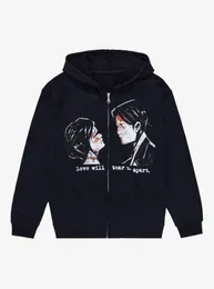 Sweats à capuche pour femmes Y2K Sweat-shirt à manches longues Blouse Star Girl Sweat à capuche coréen Vêtements d'automne pour femmes Sweatshirts Pull Goth Kpop