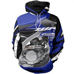 Sudaderas con capucha para mujer WR450F Motor Ropa con estampado 3D Moda Sudadera informal unisex con cremallera para hombre y mujer Tops