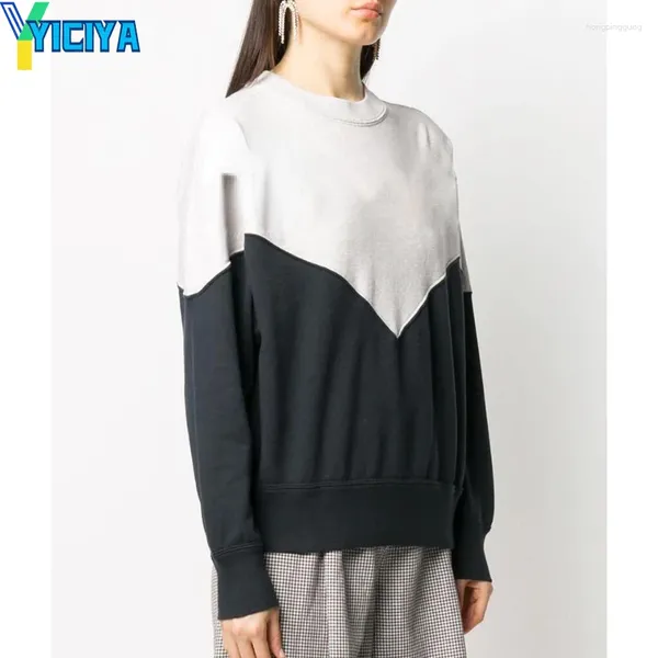 YICIYA – sweat à capuche de marque coréenne Y2k pour femme, sweat-shirt avec lettres orthographiées, chemisier à capuche, 2023