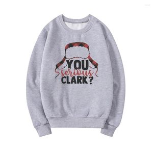 Dameshoodies You Serious Clark Sweatshirt Kerstcadeau voor familie Vrouwen Leuke trui Unisex Crewneck Hoodie