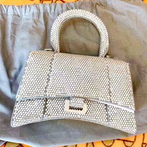 Luxurys homme incrusté de sablier cuit de sablier sac à bandoulière de créateur de la mode pour femmes hignestone diamant sac à main sac à main