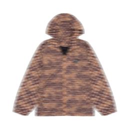 Chaqueta de mujer abrigo de diseñador pareja sudadera con capucha casual tendencia de moda color café otoño/invierno nuevo patrón de flores tamaño asiático M-3XL
