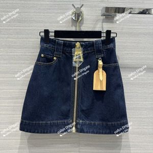 Damesrokken broek shorts designer kleding jas ronde hals luxe merkkleding biologisch katoen denim stof sportkleding