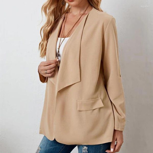 Jackets de mujer 2023 Jaqueta de traje vintage de moda para mujeres Blazer Blazer Capa egelant Cardigans Pequeños Cardigans Lady manga xl