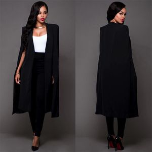 Damesjacks 2023 mode vrouwen lange jas mantel cape suit jas casual poncho outmeters op maat gemaakt