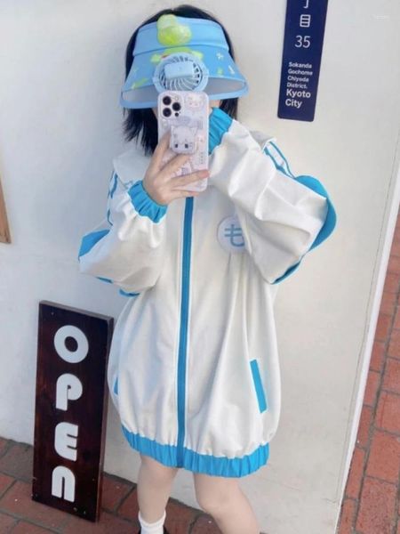 Chaquetas de Mujer 2024 japonés Kawaii Y2K mujeres linda sudadera de gran tamaño Preppy Outwear Harajuku Grunge Fairy Chaquetas ropa de Mujer
